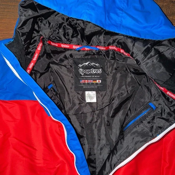 Tipsy Elves Men’s Red and Blue Snowsuit - Picture 5 of 12